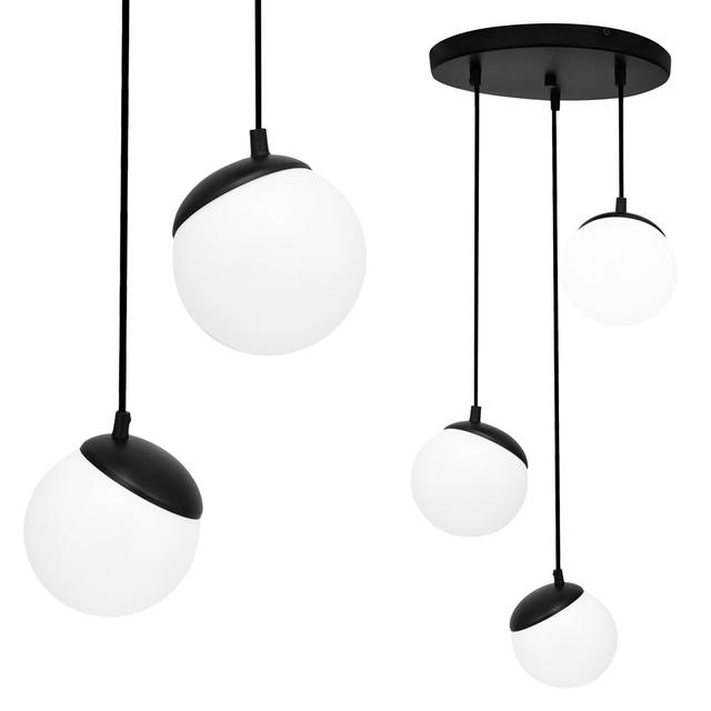 Milagro lampa wisząca Sfera Black 3xE14 MLP8868