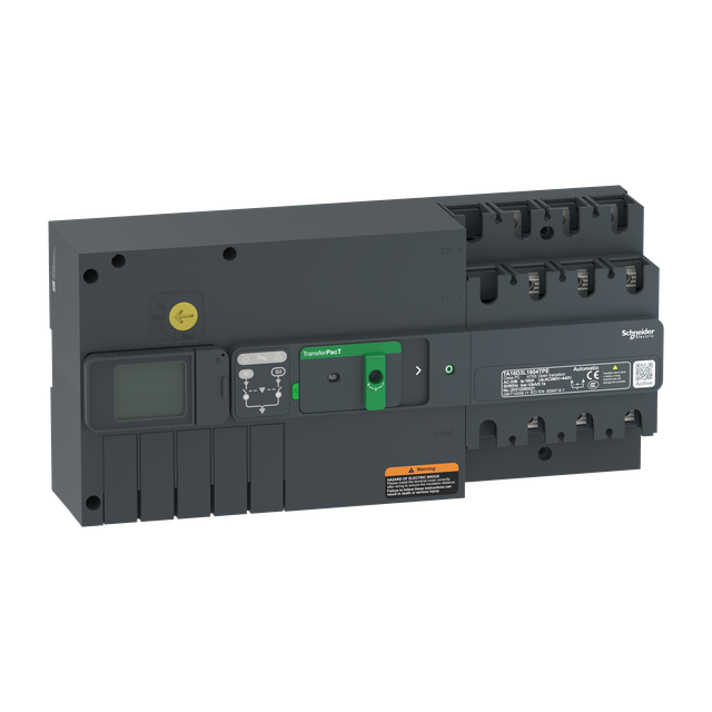 TransferPacT, przełączanie zasilania, opcja komunikacji, 160A, 400V, 3P, LCD, rozmiar 160A
