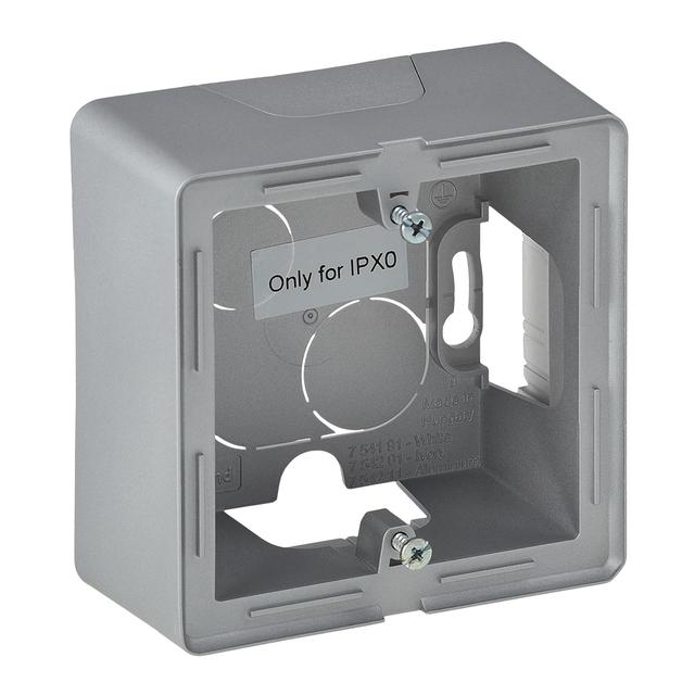 Valena Life Puszka Natynkowa Pojedyncza Aluminium 754211 LEGRAND
