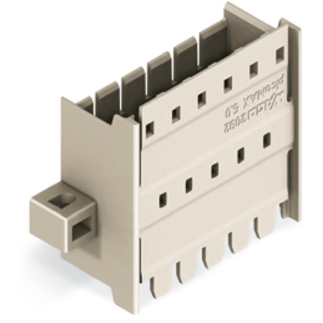 picoMAX wtyk raster 5mm 6-bieg. przepustowy z uchwytami montażowymi /50szt./ WAGO