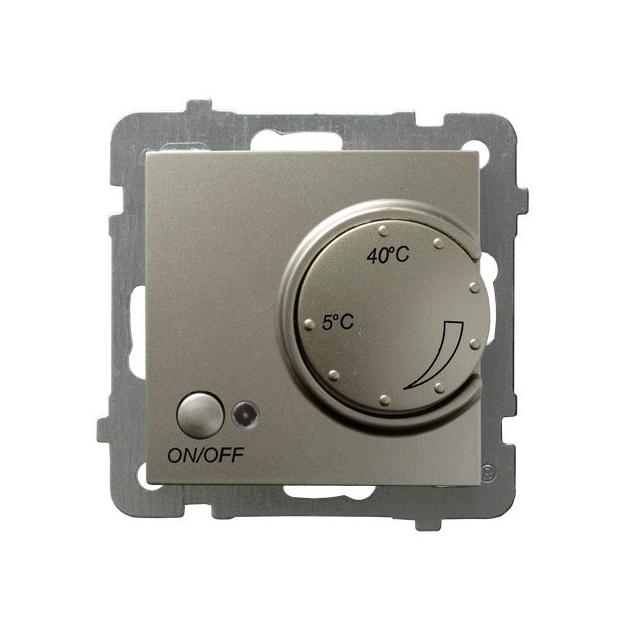 AS Regulator temperatury z czujnikiem podpodłogowym - kolor satyna light