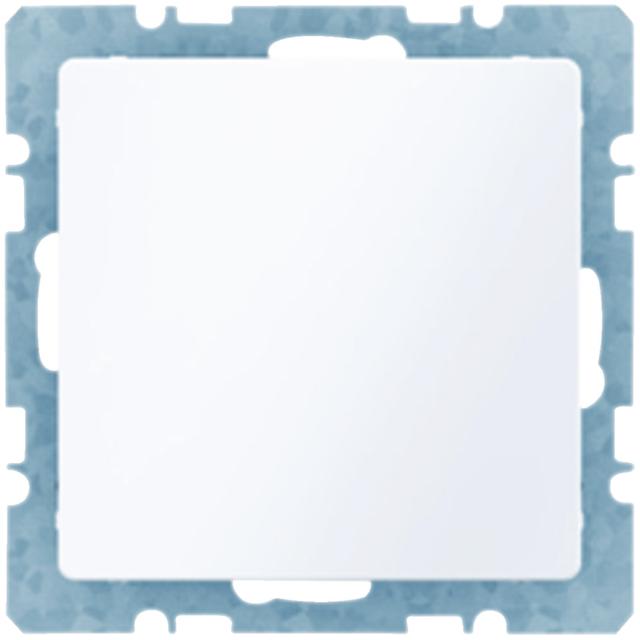 BERKER Q.1/Q.3 Zaślepka z płytką czołową z cokołem i pazurkami biały aksamit 6710096089 HAGER