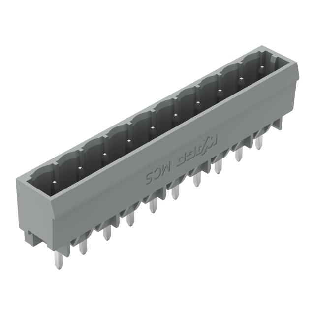 MCS-MIDI Classic wtyk 10-bieg. szary raster 5 mm /100szt./ WAGO