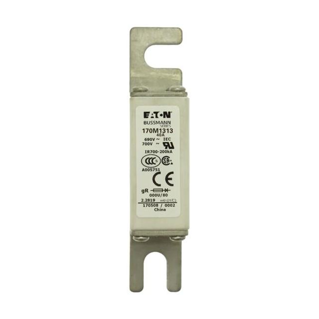 40A 690V IEC gR 000U/80 SQUARE BODY FUSE Wkładka szybka 40A AC 690V DIN 000 21x40x100 mm, 170M1313 E