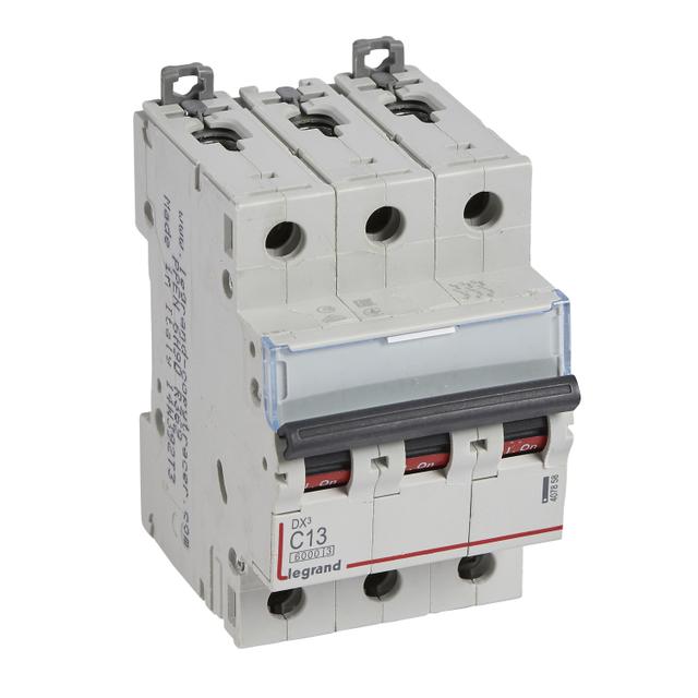 WYŁĄCZNIK NADPRĄDOWY S 303 3P C 13A 6000A SERII DX3, Legrand