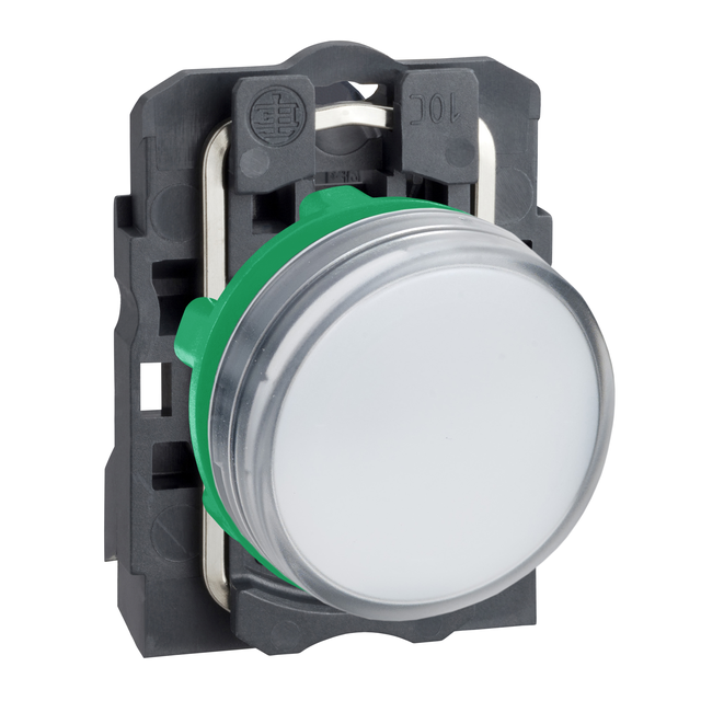 Biały wskaźnik świetlny O22 LED 24V XB5AVCUST03 Schneider