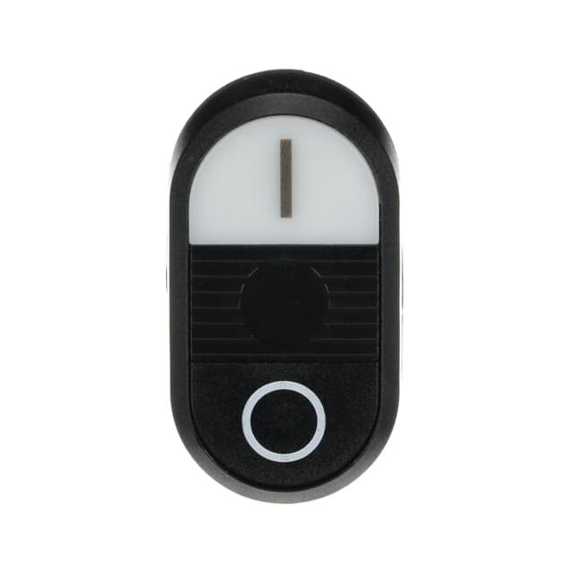 Przycisk podwójny, niepodświetlany I-0 czarne pole MPD6-11B