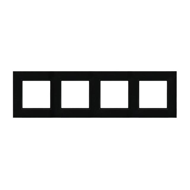 ARIA Ramka poczwórna kolor czarne szkło R-4UGC/32/25 OSPEL