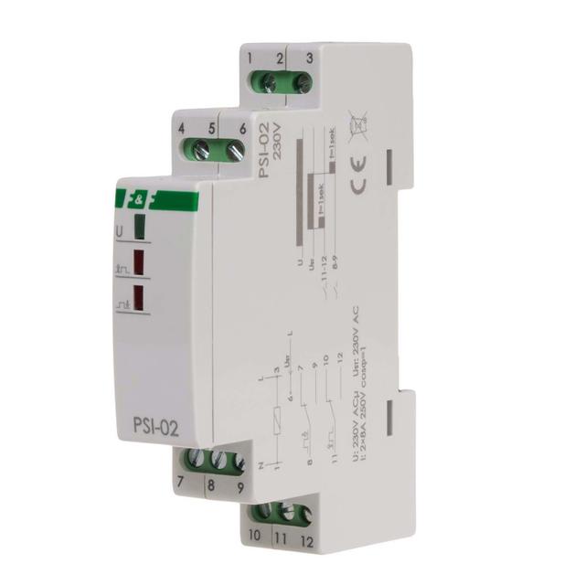 Przetwornik sygnału ciągły na impuls PSI-02 230V montaz na szynie DIN PSI-02-230V F&F