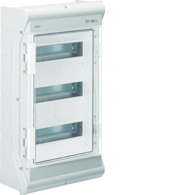 Rozdzielnica modułowa 3x12 natynkowa IP65 Vector VE312PN HAGER