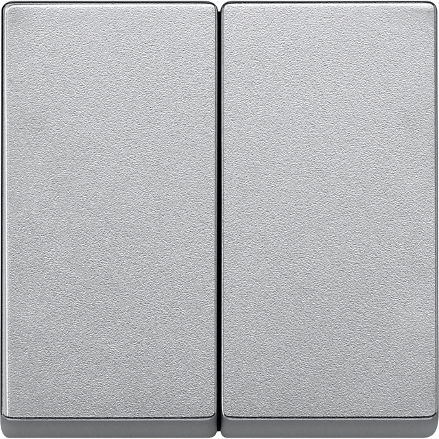 Merten, System M, klawisz podwójny, aluminium