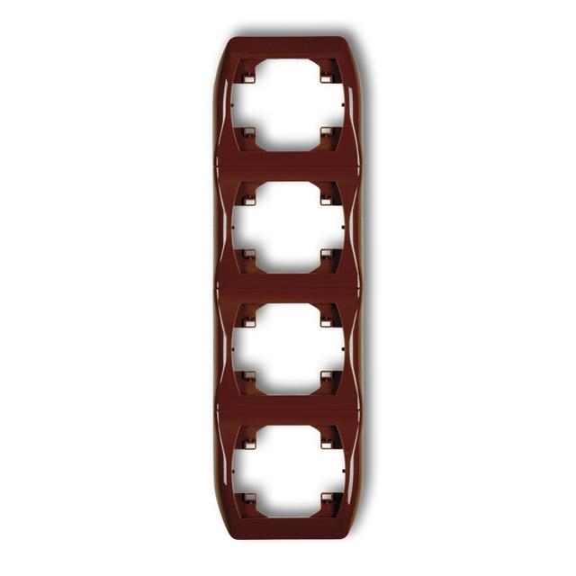 TREND Ramka pionowa poczwórna brązowa