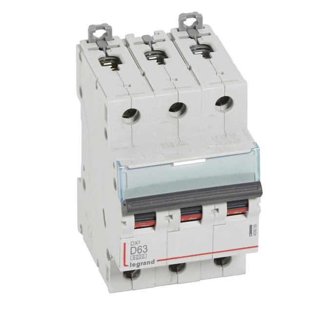Wyłącznik Nadprądowy S 303 3P D63A 6kA DX3 408095 LEGRAND