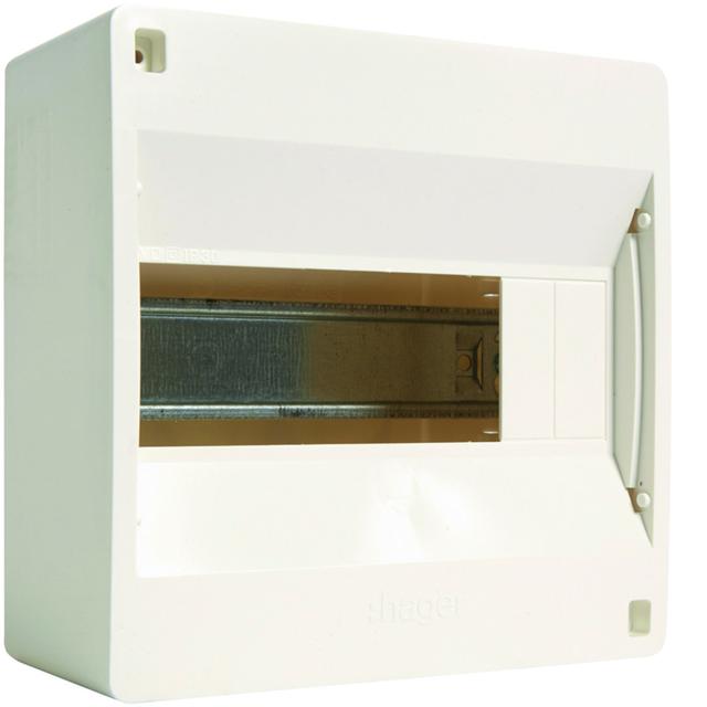 IC2 Rozdzielnica 1x8 natynkowa IP30 bez drzwi VD108NP HAGER