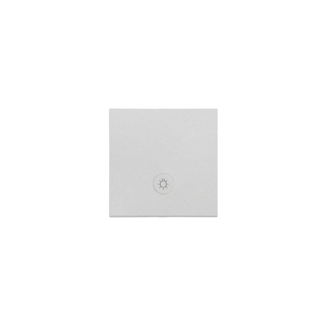 Simon 55 Klawisz pojedynczy z oczkiem z piktogramem /światło/ do: SP1M Aluminium mat TKWS1L/143 KONTAKT