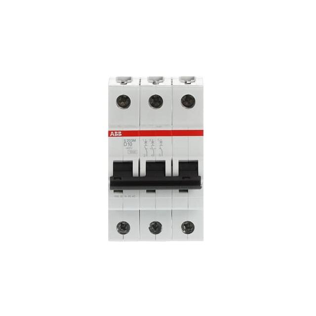 S203M-D10 Wyłącznik nadprądowy 10kA 3P D10A 2CDS273001R0101 ABB