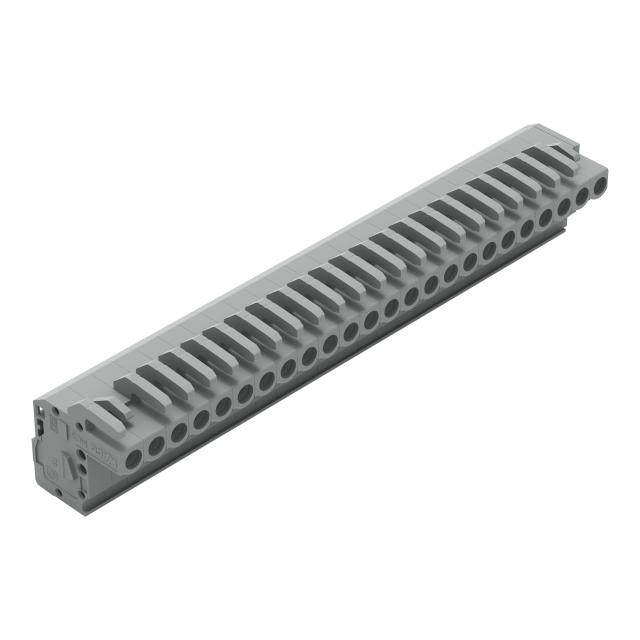 MCS-MIDI Classic gniazdo kątowe 24-bieg. szare raster 5 mm /10szt./ WAGO