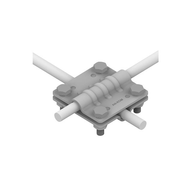 Złącze krzyżowe /małe/ B=30mm 2 płytki 4xM6 /OG/ TYP AN-04A/OG/-1