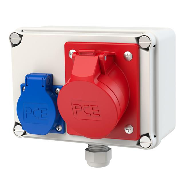 ROZDZIELNICA STACJONARNA Z TWORZYWA TYPU „KOŁO”  Wejście M20 - wyjście 16/5 GS  IP54