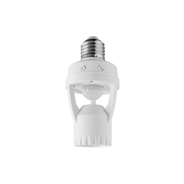 CZUJNIK RUCHU CR-6, MAX. 60W, E27, AC220-240V, 50/60HZ, KĄT DZIAŁANIA 360*, ZASIĘG 6M ± 2-3,5M, IP20
