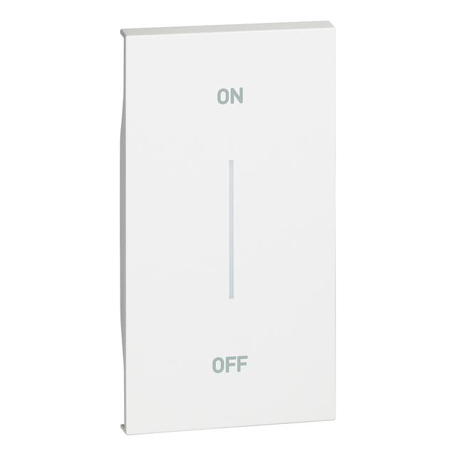 LIVING NOW 'MY HOME' - KLAWISZ Z SYMBOLEM  ON/OFF  - 2 MODUŁY - BIEL, Bticino