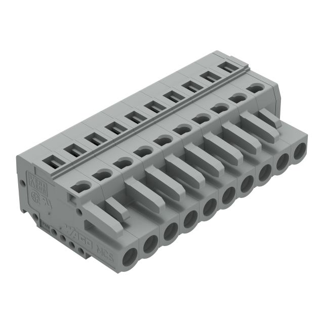 Gniazdo MCS‑MIDI Classic 10‑biegunowe szare raster 5mm 231‑110/026‑000 /50szt./ WAGO