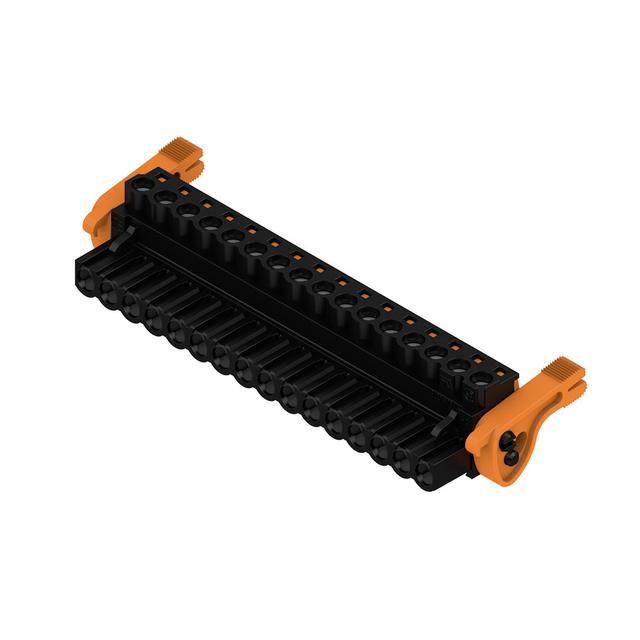 BLZP 5.08HC/16/180LR SN BK BX Wtyk PCB (złącze wiązki), 5.08 mm, Liczba biegunów: 16, Przyłącze z jarzmem /18szt./ 1945200000 WEIDMÜLLER