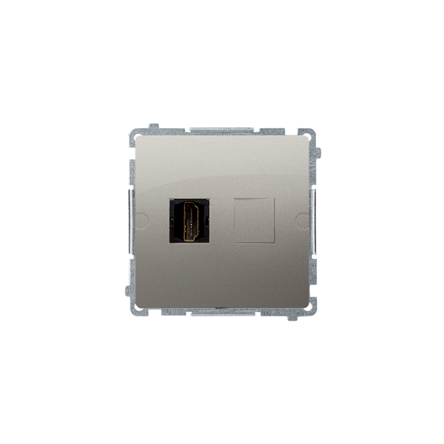 Simon Basic Gniazdo HDMI pojedyncze satynowy BMGHDMI.01/29 KONTAKT