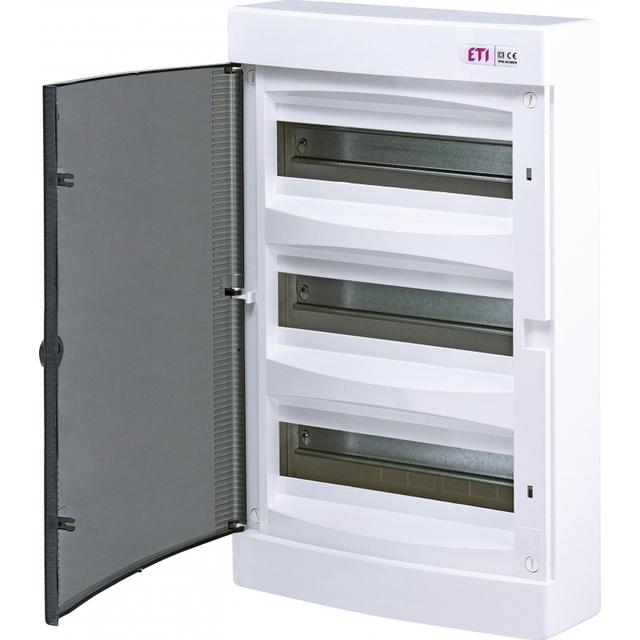 Rozdzielnica natynkowa 3x12 drzwi transparentne ECT36PT-s 001101070 ETI