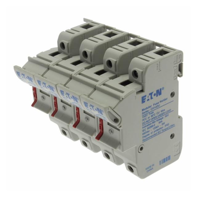 4 Pole 14x51 MFH Neon Indicator Podstawa wkładki cylindrycznej 14x51 4P 50A 690VAC wskaźnik CH144DIU