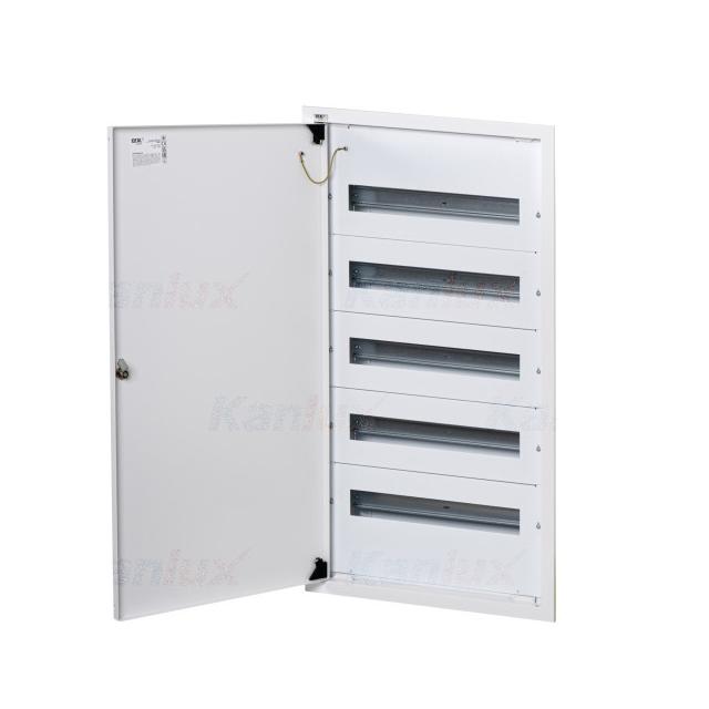 Rozdzielnica metalowa podtynkowa 5x18M IP30 KP-DB-I-MF-518 35684 KANLUX