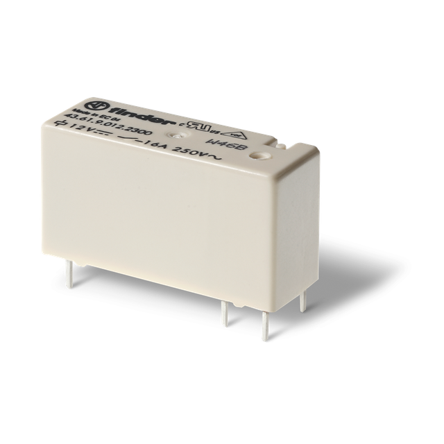Przekaźnik miniaturowy niski serii 43: 1Z 16A 12V DC 43.61.9.012.4300 /20szt./ FINDER
