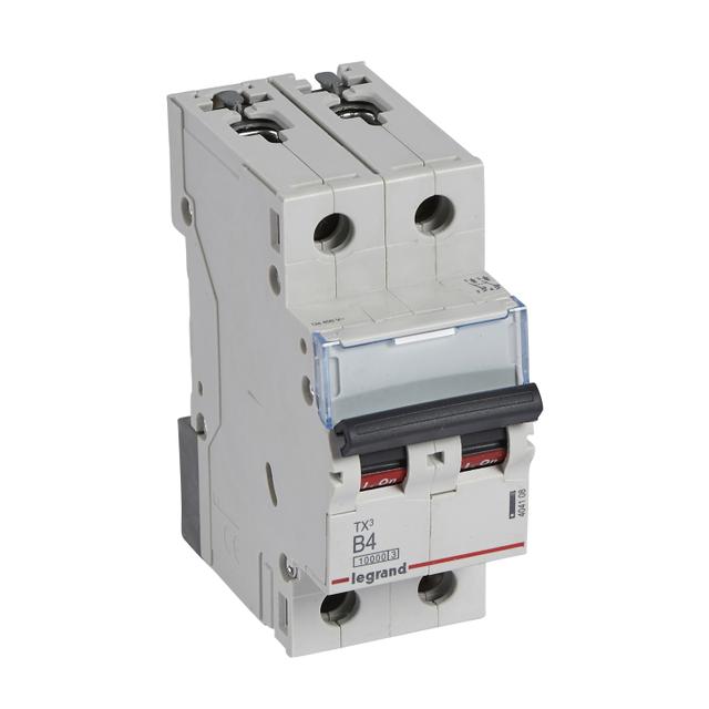 WYŁĄCZNIK NADPRĄDOWY S 312 2P B 4A 10000A SERII TX3, Legrand