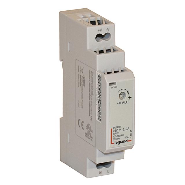 MODUŁOWY JEDNOFAZOWY ZASILACZ IMPULSOWY DC 24V - 15W, Legrand