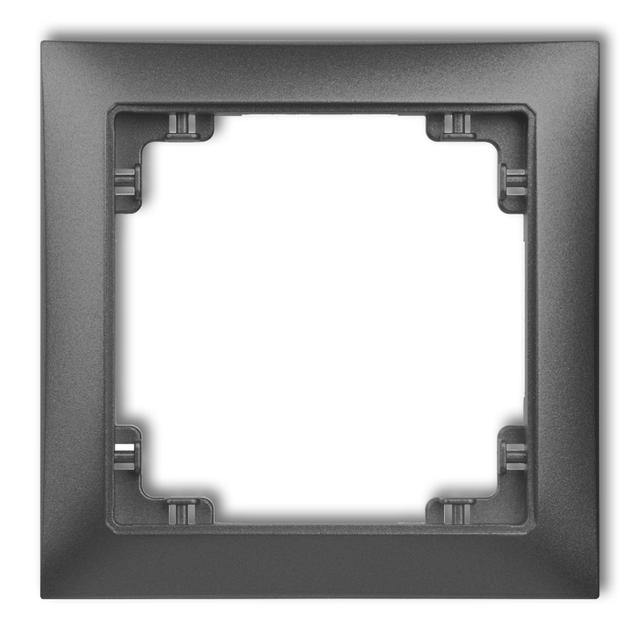 DECO Ramka uniwersalna pojedyncza z tworzywa DECO Soft grafitowa