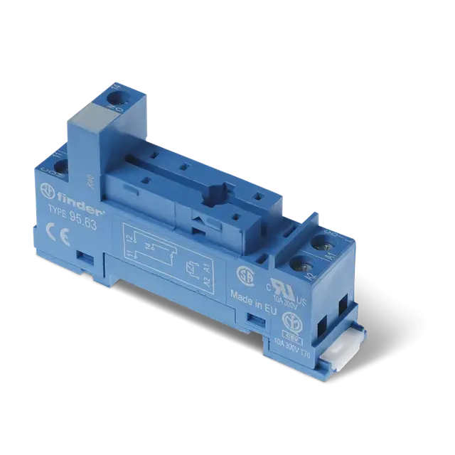 Gniazdo do przekaźników serii 40.31; zaciski śrubowe, 95.63 SMA