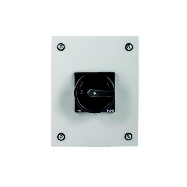 P3-63/SE3/SVB-SW Rozłącznik 63A 3P w obudowie ze stali nierdzewnej rączka czarna z blok. 197365 EATO