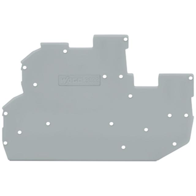 Ścianka końcowa/wewnętrzna gr. 1mm szara /25szt./ 2022-2291 WAGO