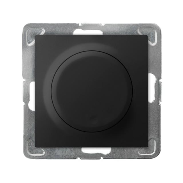 IMPRESJA Ściemniacz uniwersalny do obciążenia żarowego, halogenowego oraz LED - kolor czarny metalik