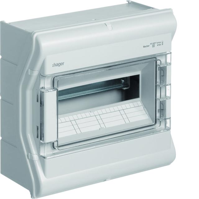 Rozdzielnica modułowa 1x12 natynkowa odporna UV IP65 Vector VE112SN HAGER