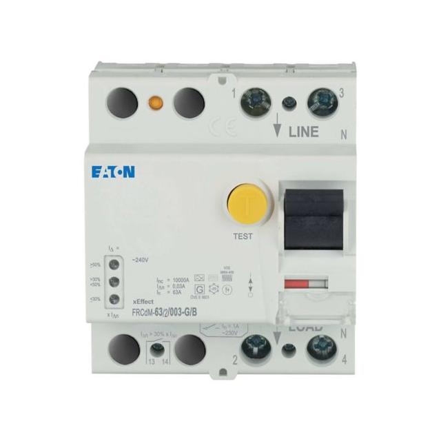 FRCdM-63/2/003-G/B Cyfrowy Wyłącznik Różnicowoprądowy 10kA 63A 2P 30mA typ G/B 300640 EATON