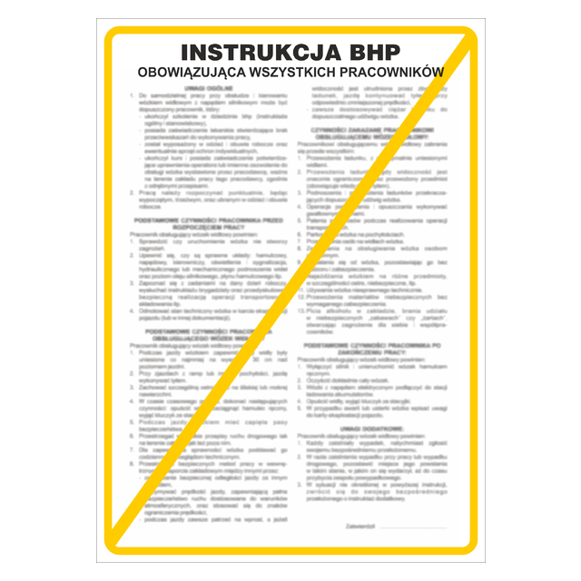 INSTRUKCJA OBOWIĄZUJĄCA WSZYSTKICH PRACOWNIKÓW PŁYTA PCV SZTYWNA
