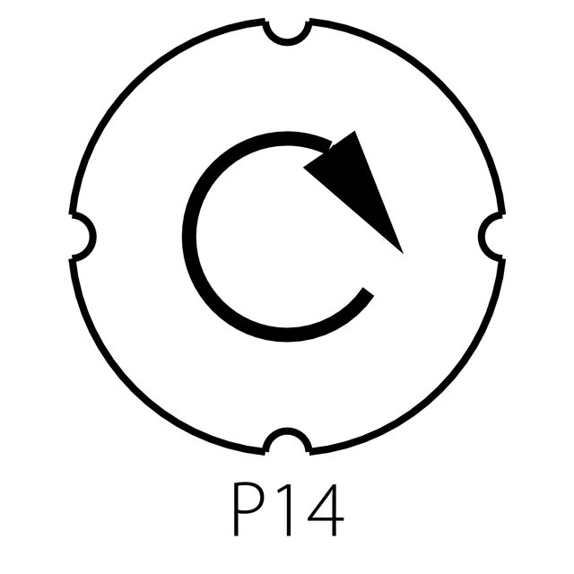 WKŁADKA STRZAŁKA OBRÓT W PRAWO