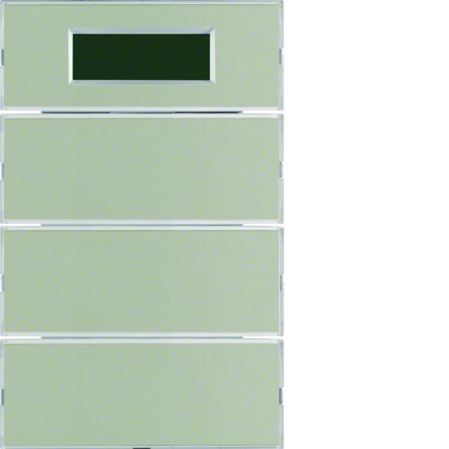 BERKER K.5 Przycisk potrójny z regulatorem temperatury i wyświetlaczem stal szlachetna 75663773 HAGE