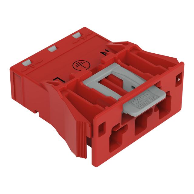 WINSTA wtyk 3-torowy SnapIn czerwony