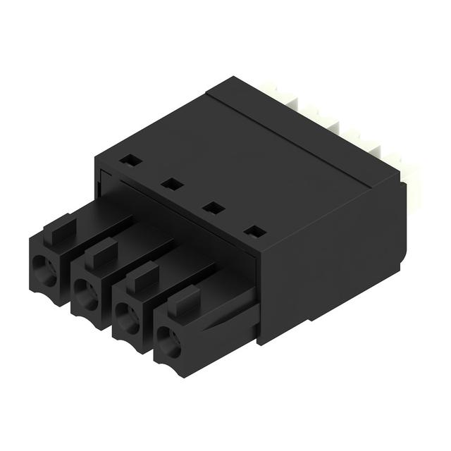 BCF 3.81/04/180 SN BK BX Wtyk PCB (złącze wiązki), listwa z gniazdami, 3.81 mm, Liczba biegunów: 4, PUSH IN, Złącze sprężynowe /50szt./ 1969950000 WEIDMÜLLER