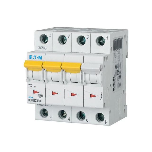 PLSM-C25/3N-MW Wyłącznik nadprądowy 10kA C25A 3P+N 242545 EATON