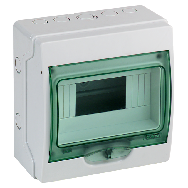 Obudowa natynkowa Kaedra IP65 mKDR-1-8-NT-T drzwi transparentne 1 rząd 8 modułów/rząd