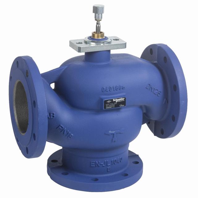 V321, zawór regulacyjny, 3-drogowy, DN125, kvs 220, przyłącze kołnierzowe, medium -10…130°C, PN16