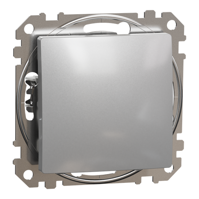 Sedna Design & Elements, przycisk schodowy, srebrne aluminium